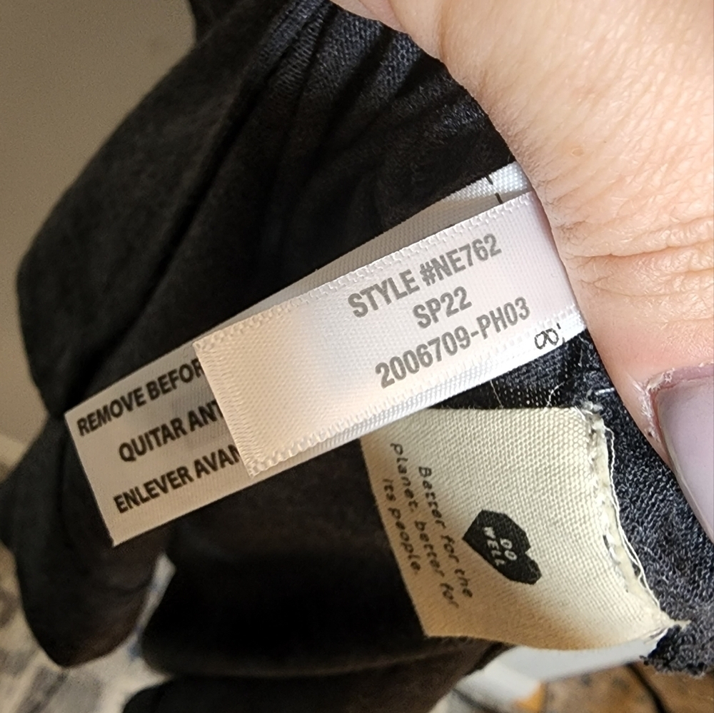 Madewell Relaxed Grey Midi Tee Dress Size Small Tri Blend Jersey - Picture 7 of 11